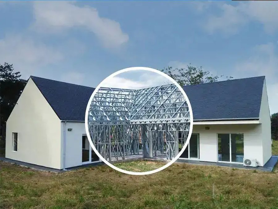 Steel frame house build, from frame to finished home
